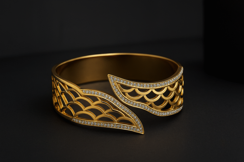 Golden Phoenix Cuff