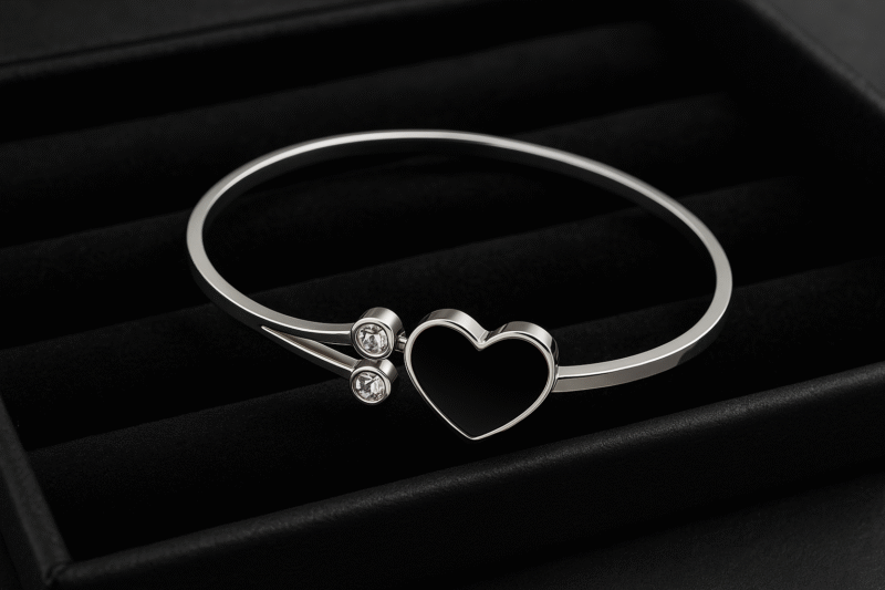 Midnight Heart Bangle - Image 3