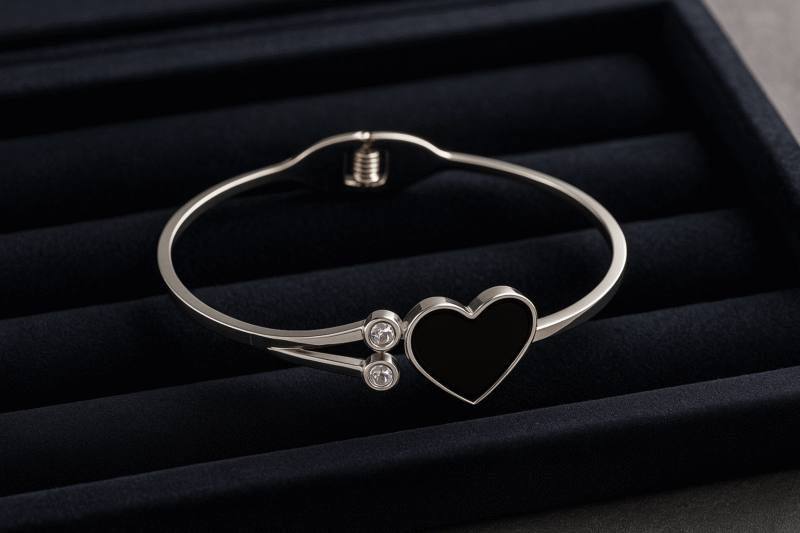 Midnight Heart Bangle - Image 2