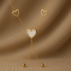 Pearl Heartbeat Lariat Necklace