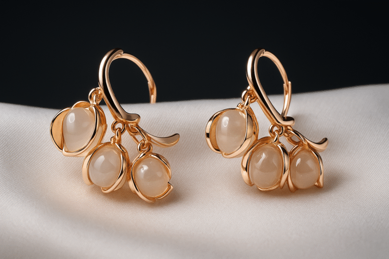 Blossom Drop Hook Earrings - Image 4