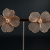 Petal Veil Statement Earrings