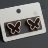 Mini Butterfly Charm Studs
