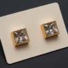 Crystal Prism Square Studs
