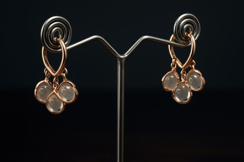 Petal Cluster Hoop Earrings
