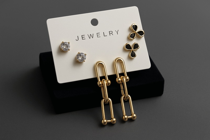 Timeless Trio Earring Set – Stud, Floral & Dangler Combo