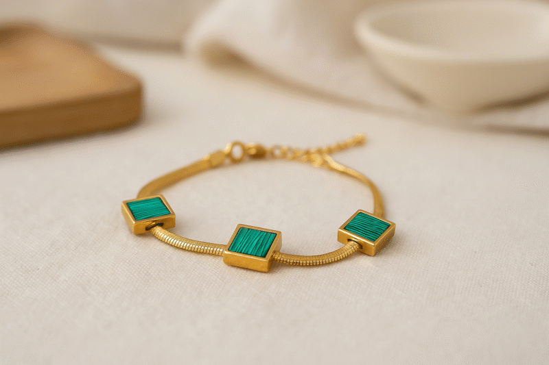 Emerald Geo Chic Bracelet - Image 2