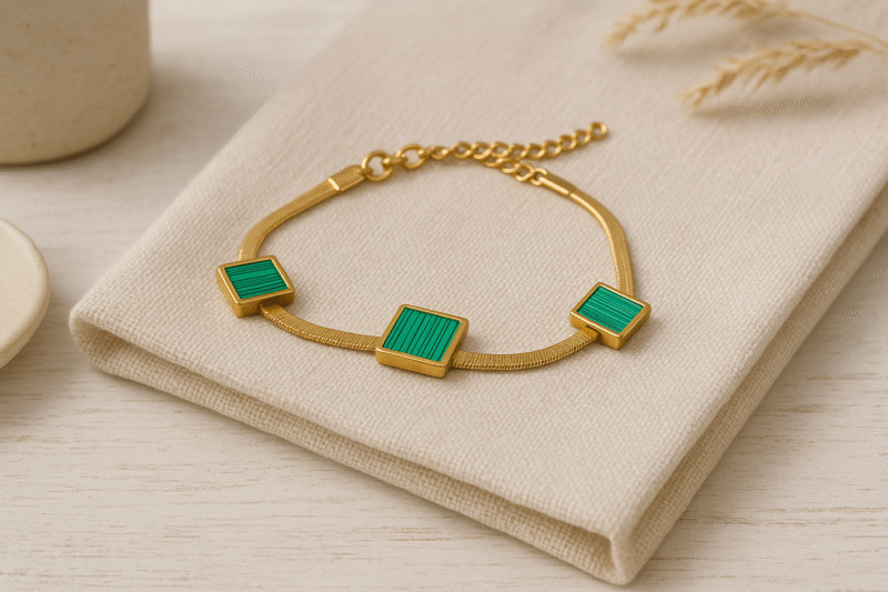 Emerald Geo Chic Bracelet - Image 3