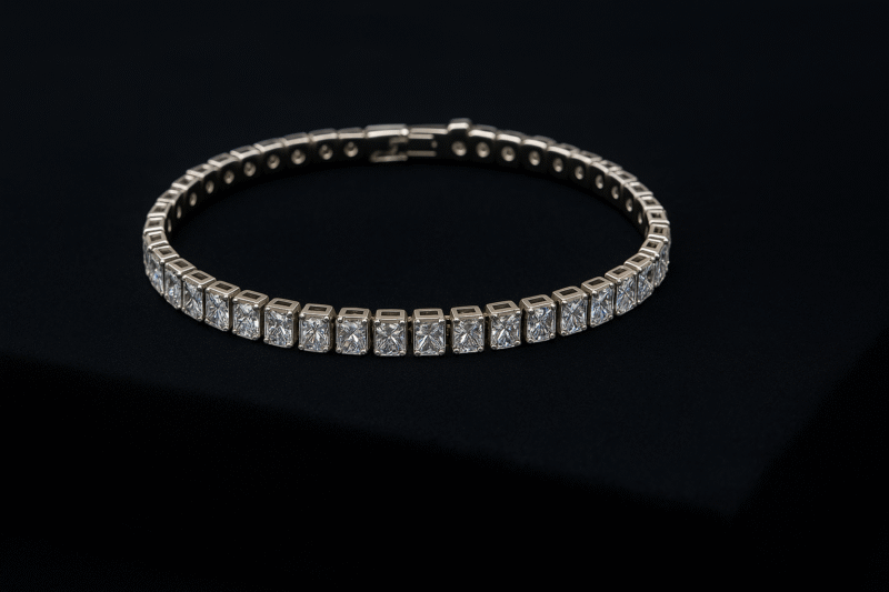 Radiant Square Tennis Bracelet - Image 2
