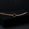 Midnight Clover Elegance Bracelet