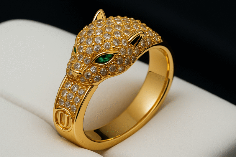 Fierce Panther Elegance Ring