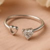 Twin Heart Sparkle Ring
