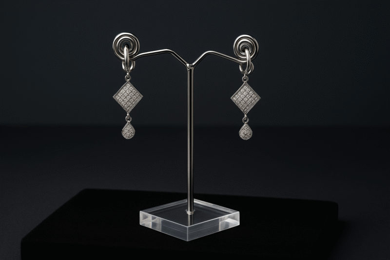 Twilight Spark Drop Earrings - Image 2
