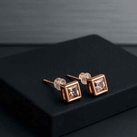 Prism Square Studs