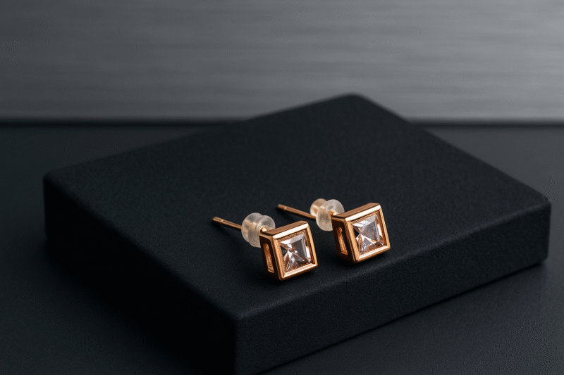 Prism Square Studs