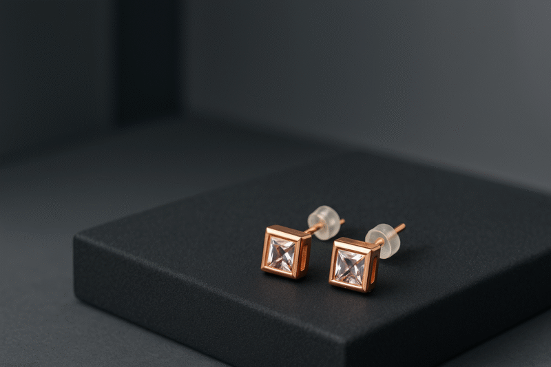 Prism Square Studs - Image 2