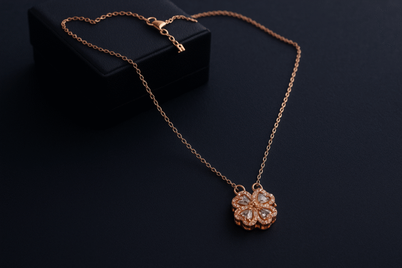 Petal Charm Pendant Necklace - Image 2