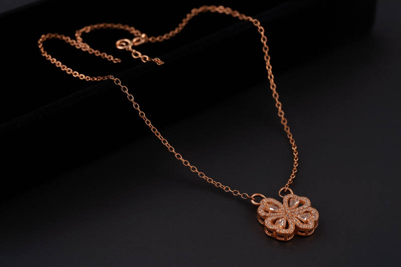 Petal Charm Pendant Necklace