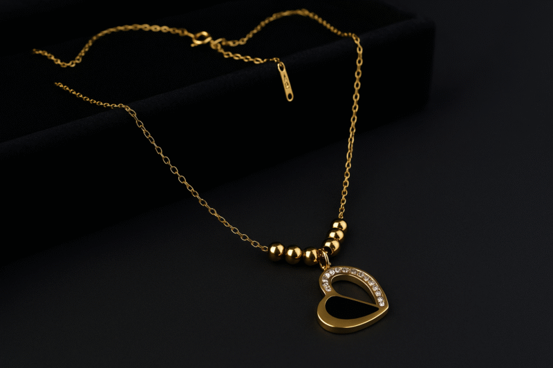 Twilight Heart Pendant Necklace
