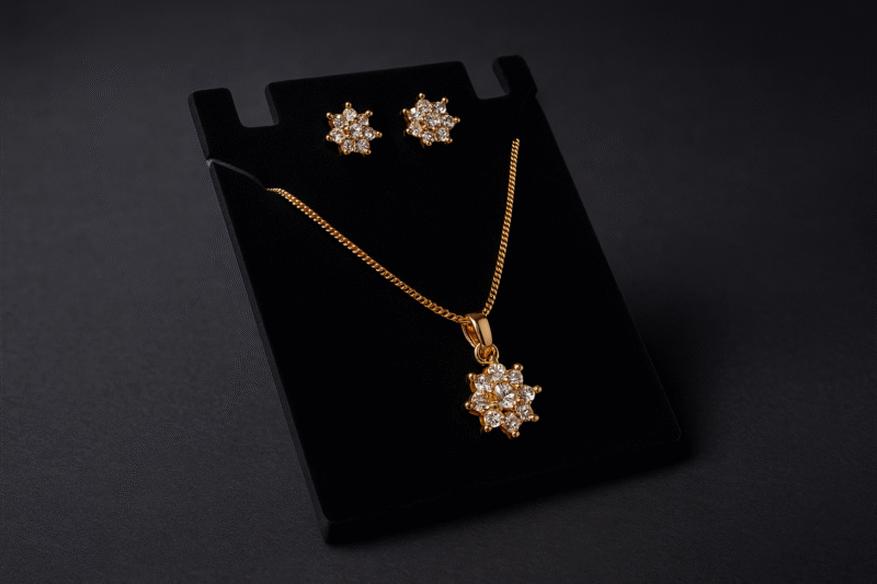Twinkling Snowflake Pendant Set - Image 2