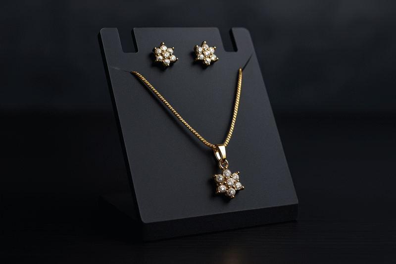 Twinkling Snowflake Pendant Set