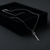Silver Blade Charm Necklace