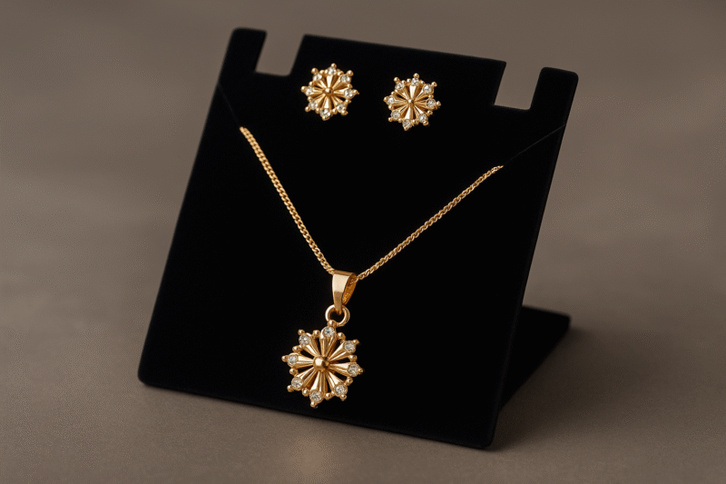 Radiant Blossom Pendant Set
