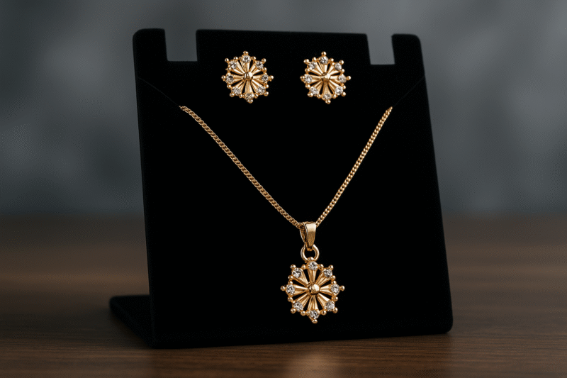 Radiant Blossom Pendant Set - Image 2