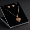 Radiant Heart Pendant Set