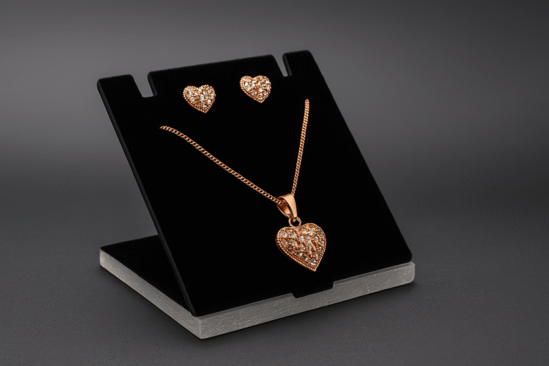 Radiant Heart Pendant Set - Image 2