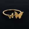 Twin Butterfly Adjustable Ring