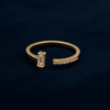 Modern Spark Baguette Accent Ring
