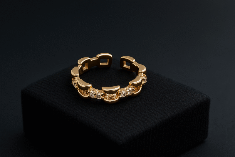 Golden Link Shine Ring - Image 2