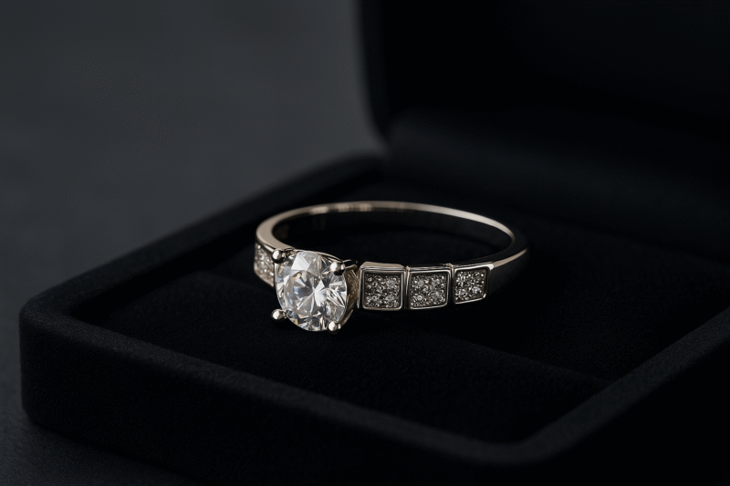 Radiant Solitaire Sparkle Ring