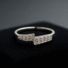 Zircon Crossover Sparkle Ring