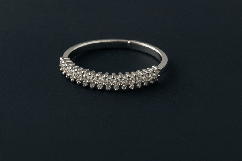 Dual Row Zircon Elegance Ring