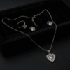 Radiant Heart Zirconia Jewelry Set