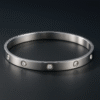 Minimal Luxe Crystal Bangle