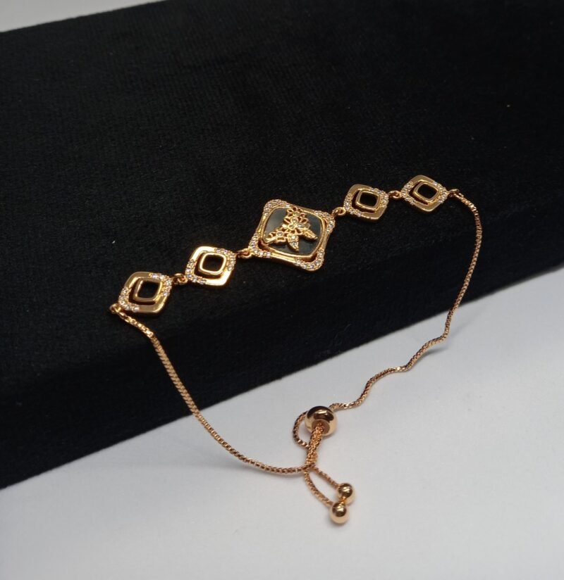 Golden Bloom Charm Bracelet