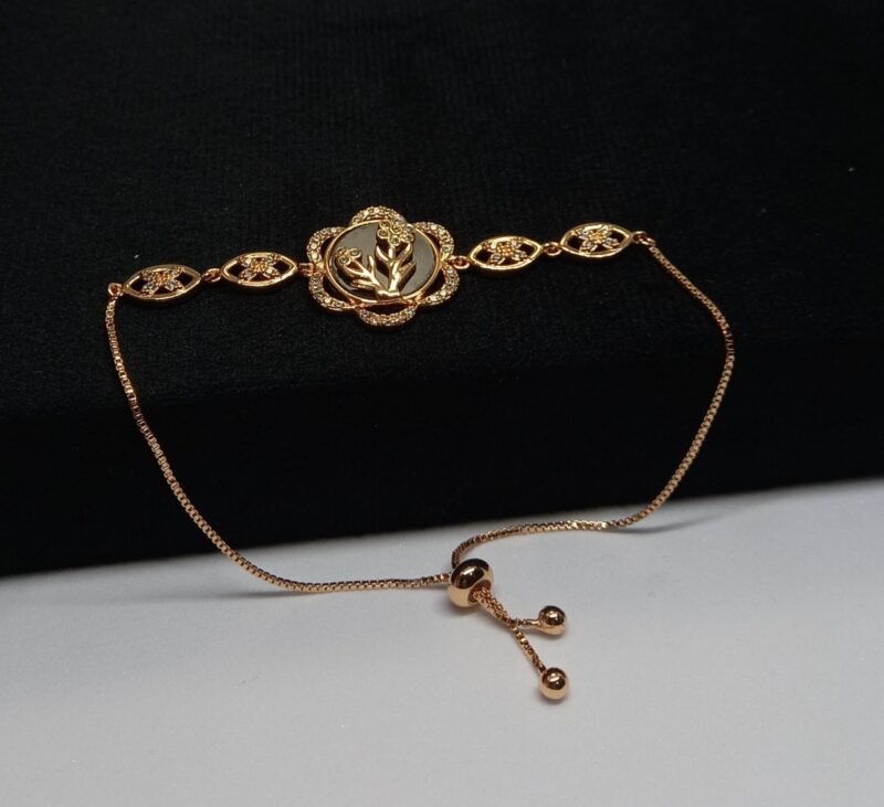 Floral Embrace Adjustable Bracelet