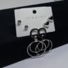 Triple Charm Elegance Earring Set - Full Combo