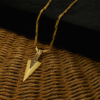Gold-Plated Arrowhead Pendant with Designer Chain