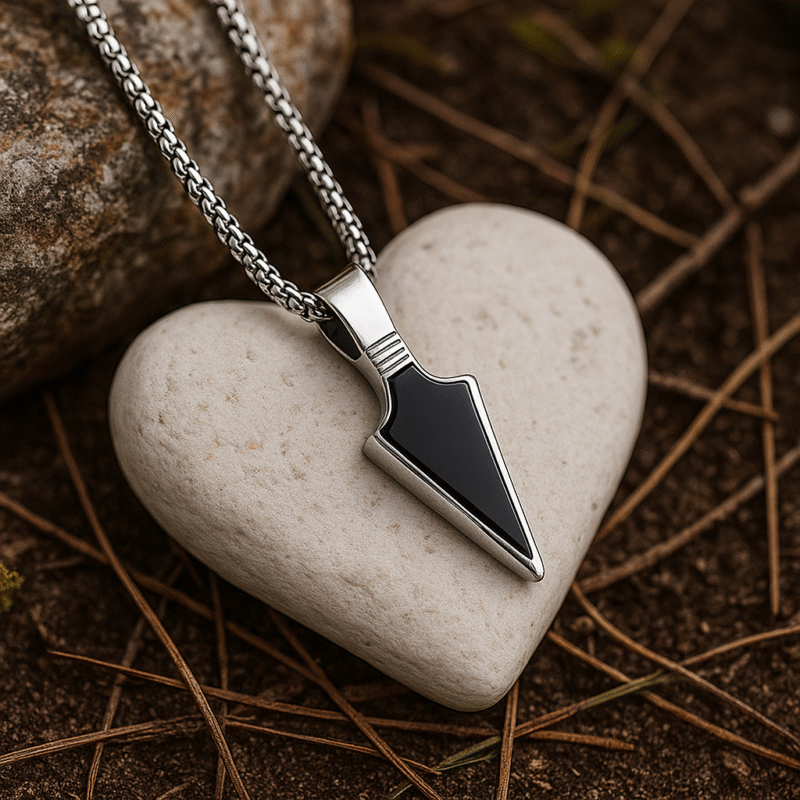 Obsidian Fang Arrow Pendant - Image 2