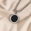 Eclipse Onyx Pendant Necklace