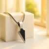 Obsidian Fang Arrow Pendant