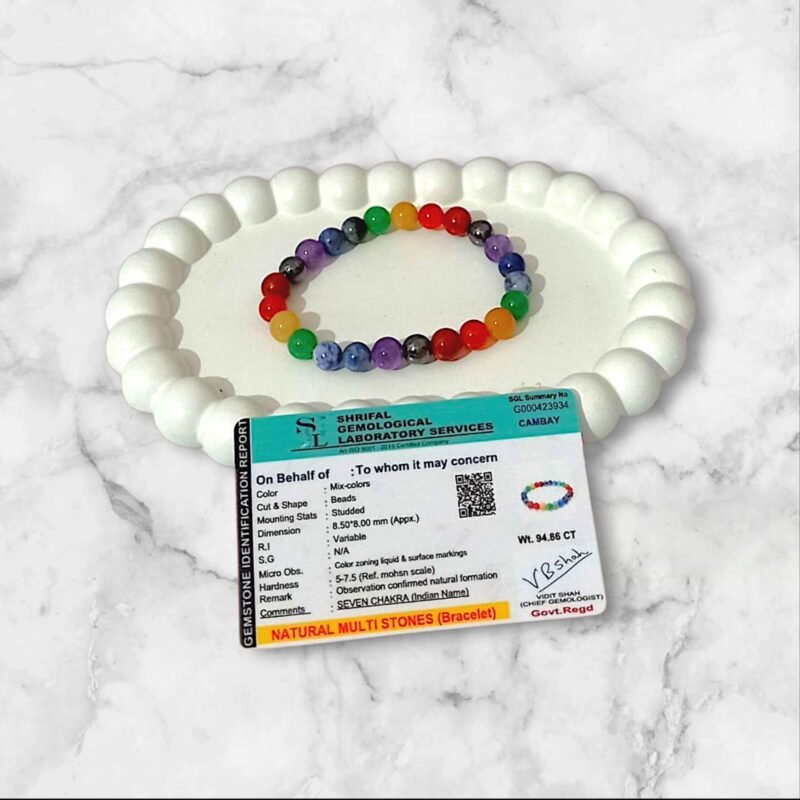 Seven Chakra Stones Bracelets